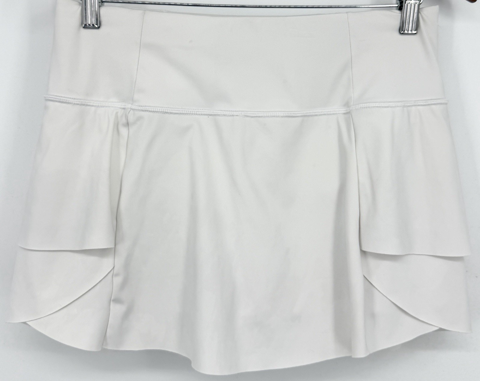 Athleta Womens Active Tennis Skort Small White Athletic Sport Shorts Ruffle